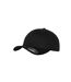 Unisex Adult Wooly Combed Baseball Cap Black Black Flexfit-2