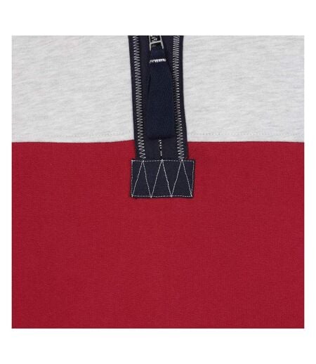 Sweat Motif/style Blocs De Couleurs Homme Rouge Lazy Jacks