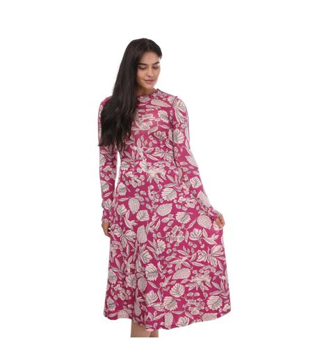 Womens/ladies aloria skimming midi dress pink Ted Baker
