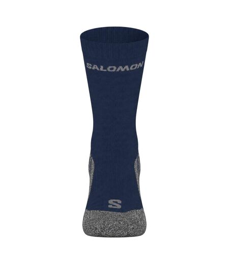 Lot De 2  Chaussettes Pour Bottes Ultra Access Adulte Bleu Marine Gris Salomon