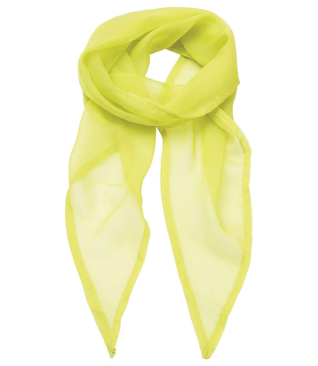 Foulard mousseline - PR740 - vert lime-1