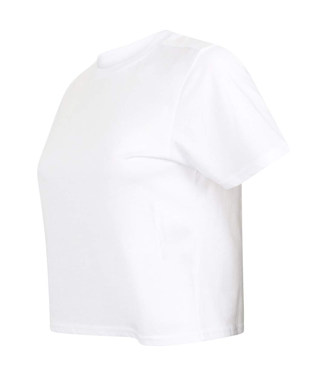 T-shirt court boxy femme blanc Skinni Fit-3