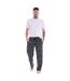 Pantalons De Détente Motif/style Pied-de-poule Homme Noir Gris Keanu-1