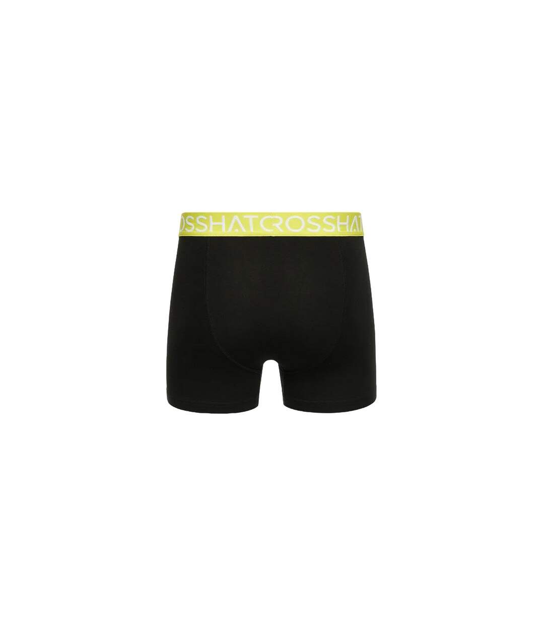 Pack of 3  Mens crystaline boxer shorts  lime/black/gray Crosshatch