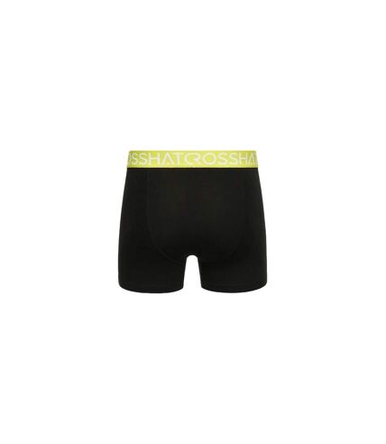 Boxers crystaline homme vert clair / noir / gris Crosshatch