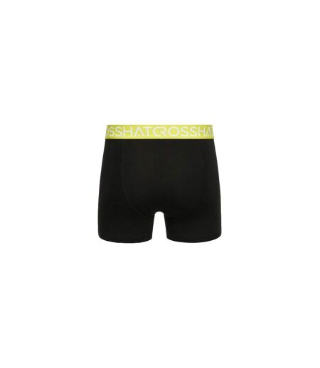 Boxers crystaline homme vert clair / noir / gris Crosshatch