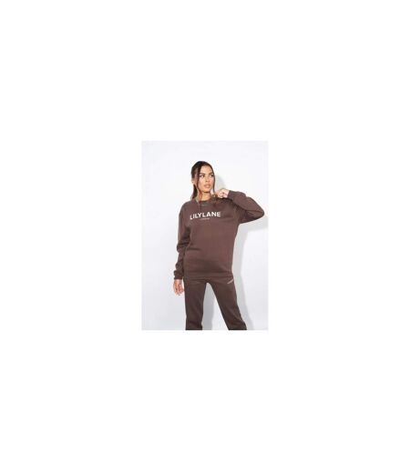 Sweat Valeria Femme Marron Lily Lane