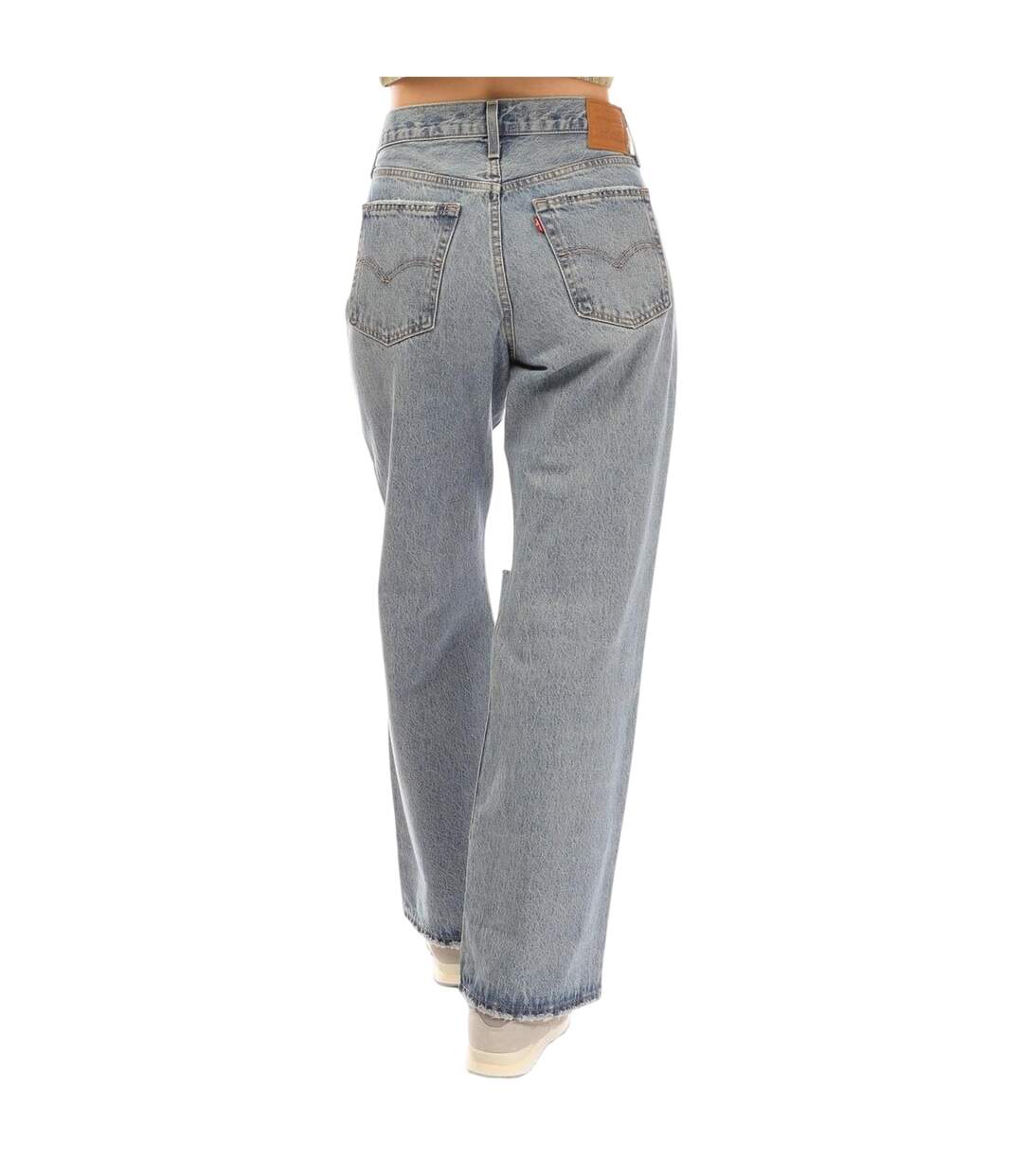 Jean Motif/style Usé Femme Flea Market Levis-2
