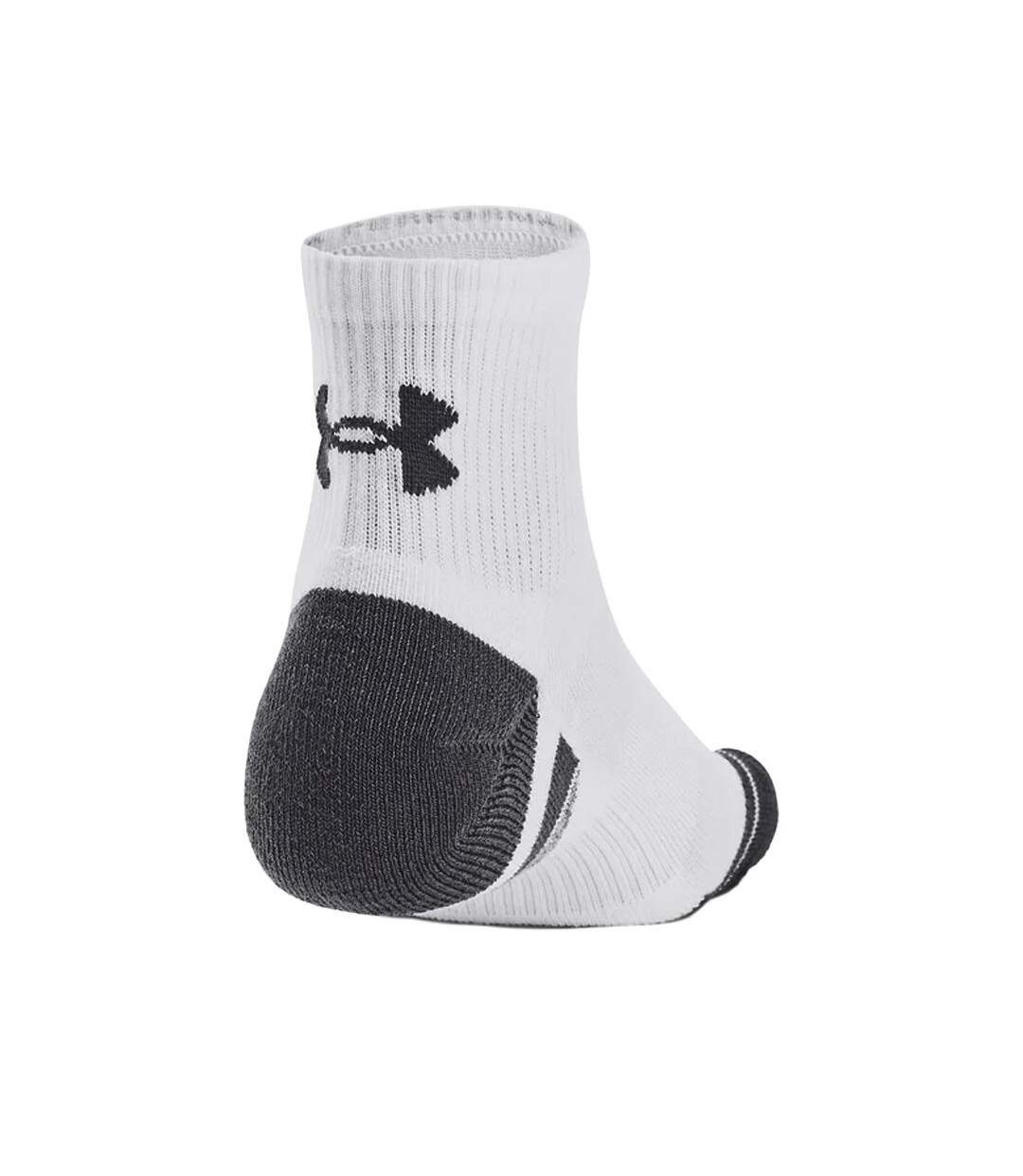 x3 paires de chaussettes blanc homme under armour performance tech-2