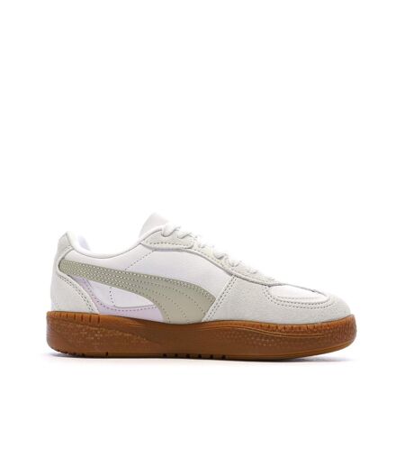 Baskets blanches/beiges femme puma palermo