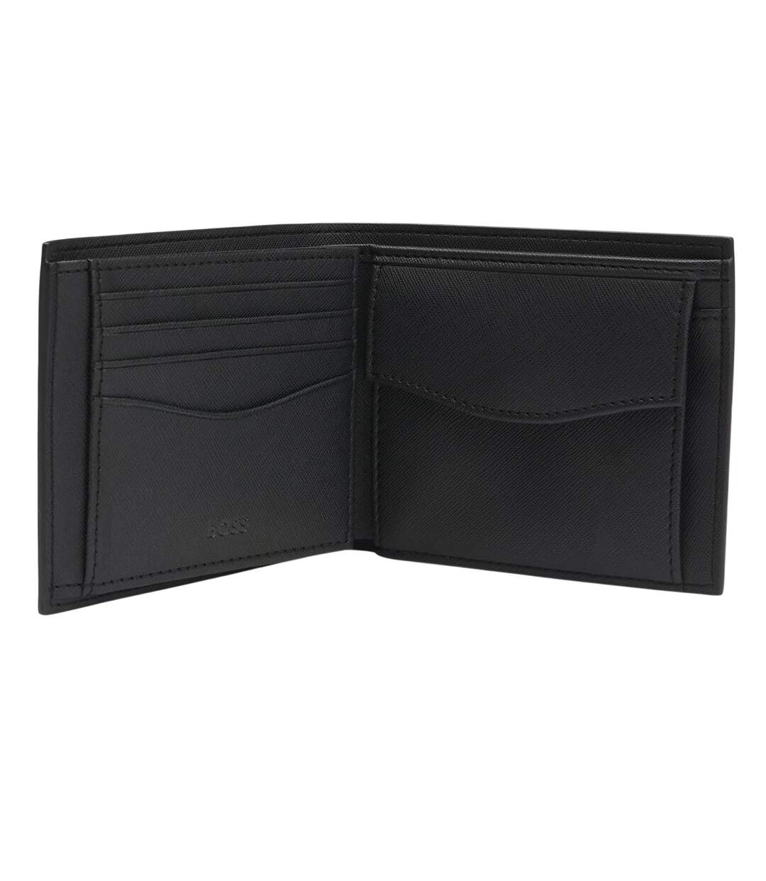 Portefeuille Tous Les Jours Motif/style 2 Plis Taille Unique Noir Boss-3