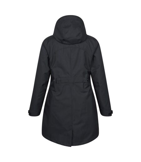 Womens/ladies Rain On 3 In 1 Waterproof Jacket Black Mountain Warehouse