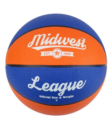 Midwest - Ballon de basket LEAGUE (Bleu / orange) (Taille 3) - UTRD827