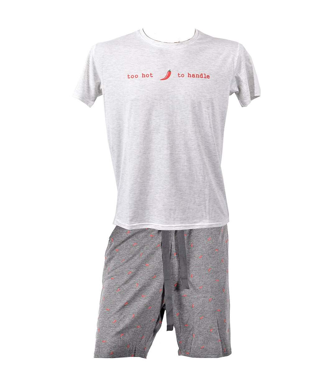 Pyjama Court Homme Premium FMF HOMEWEAR HC04 Gris