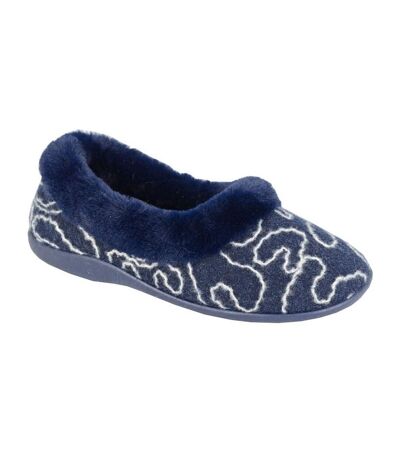 Chaussons deeta femme bleu marine Sleepers