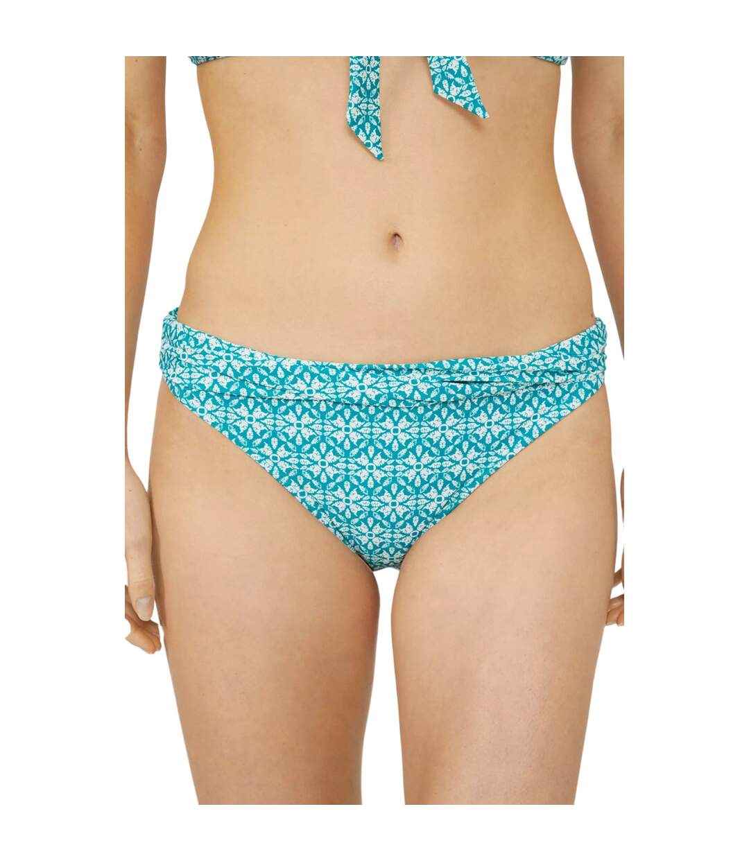 Bas de maillot de bain savannah femme bleu sarcelle Mantaray-1