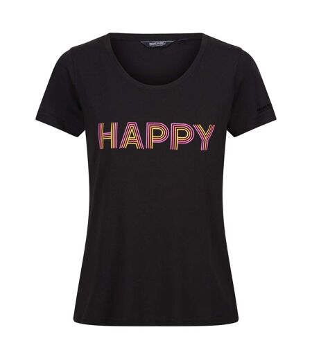 T-shirt fingal enjoy every moment femme noir Regatta