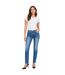 Womens/ladies Denim Skinny Jeans Mid Blue Criminal Damage-1