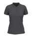 Womens/ladies Stretch Polo Shirt Slate Grey Stedman-1