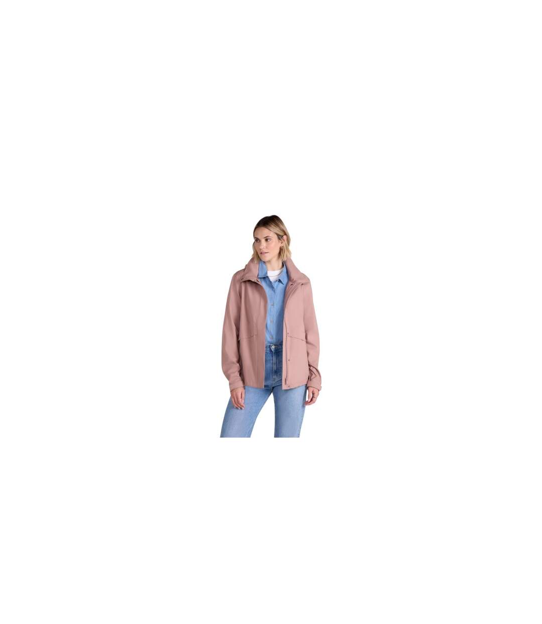 Womens/ladies Finn Waterproof Jacket Pink Animal-2