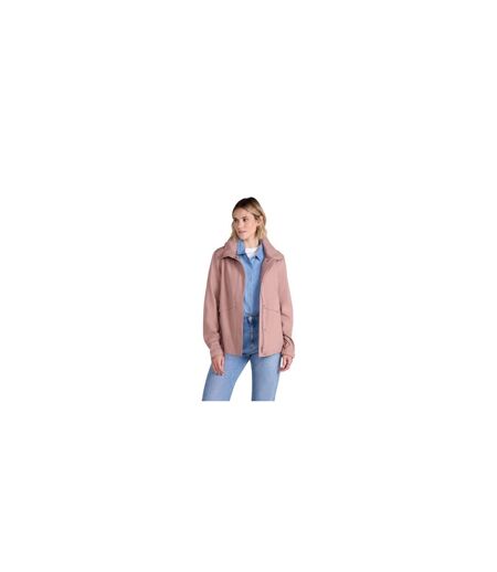 Womens/ladies Finn Waterproof Jacket Pink Animal