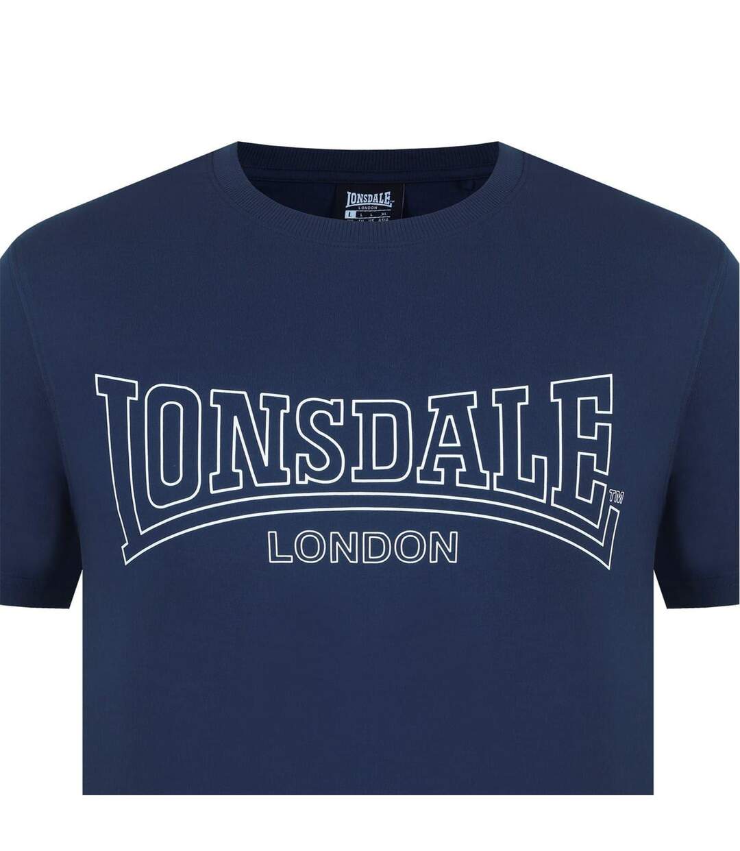 T-shirt Motif/style Géométrique Homme Bleu Marine Lonsdale-4