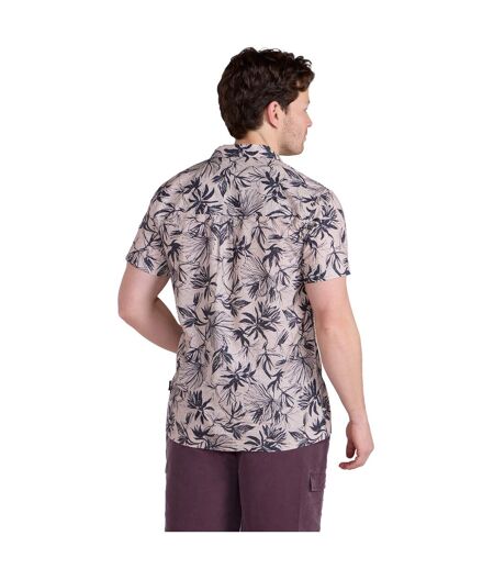 Mens will floral shirt tan Animal