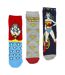 3 Pairs Ladies Cotton Novelty Socks - Wonder Woman Pattern Comfortable Socks-3