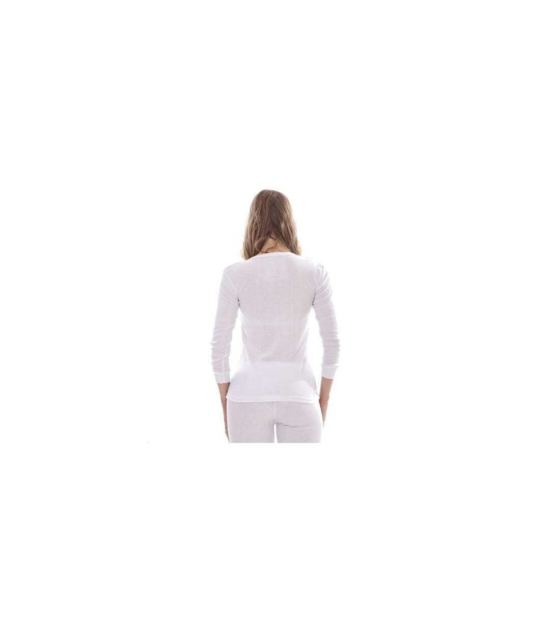 Hauts Thermiques Manches Longues Femme Blanc Heatforce-1
