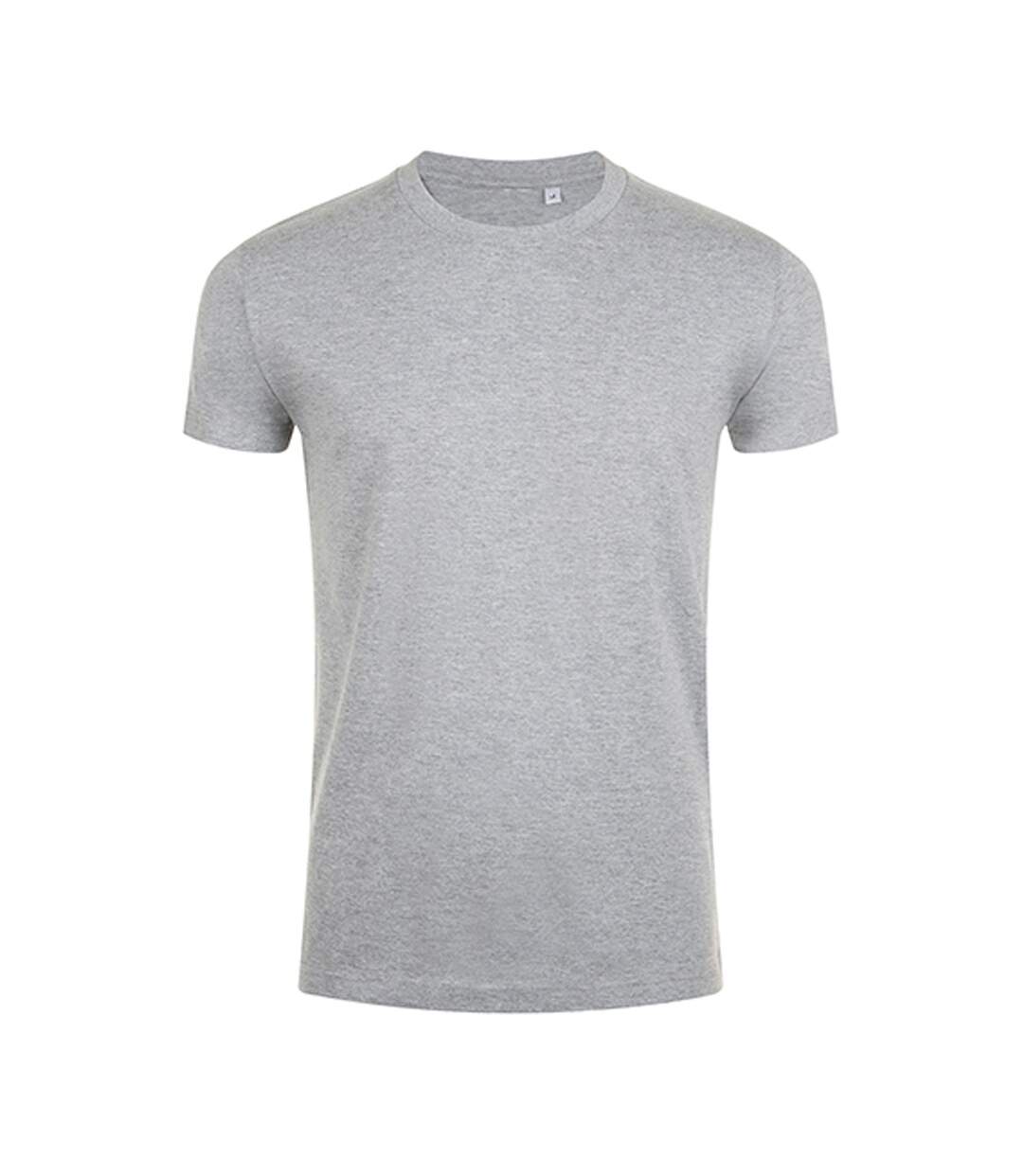 T-shirt Imperial Adulte Gris Chiné SOLS-1