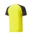 Mens Teampacer Colour Block T-shirt Yellow Black White Puma-2