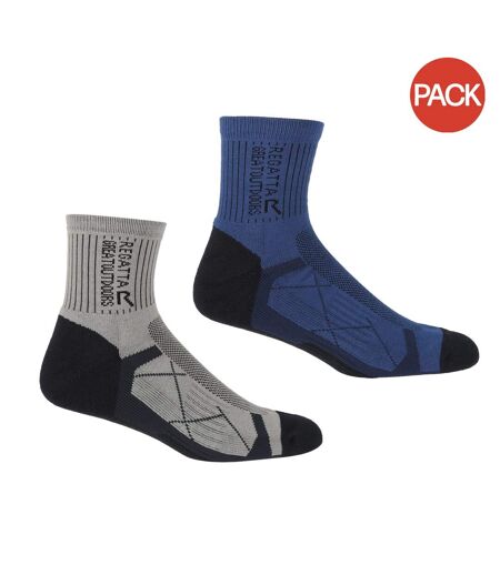 Chaussettes de sport homme bleu marine / gris foncé Regatta