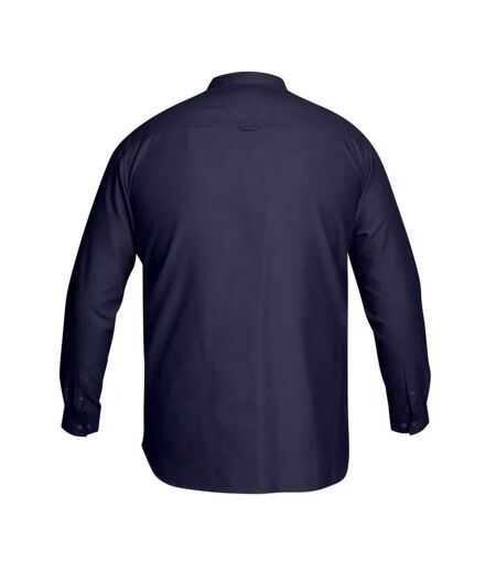 D555 Mens Richard Oxford Kingsize Long-Sleeved Shirt (Navy)
