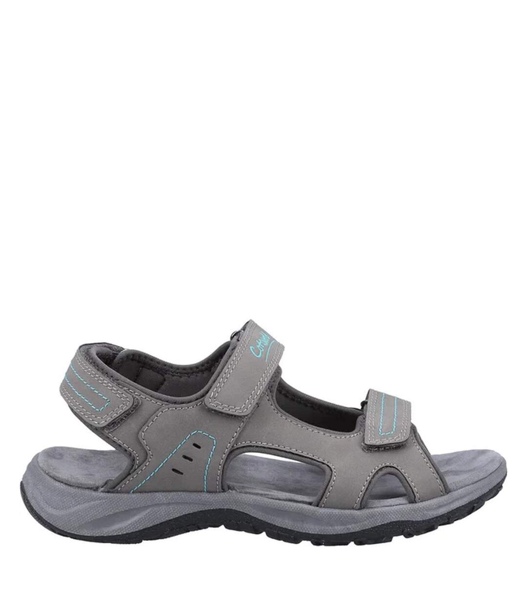 Sandales freshford femme gris / turquoise vif Cotswold