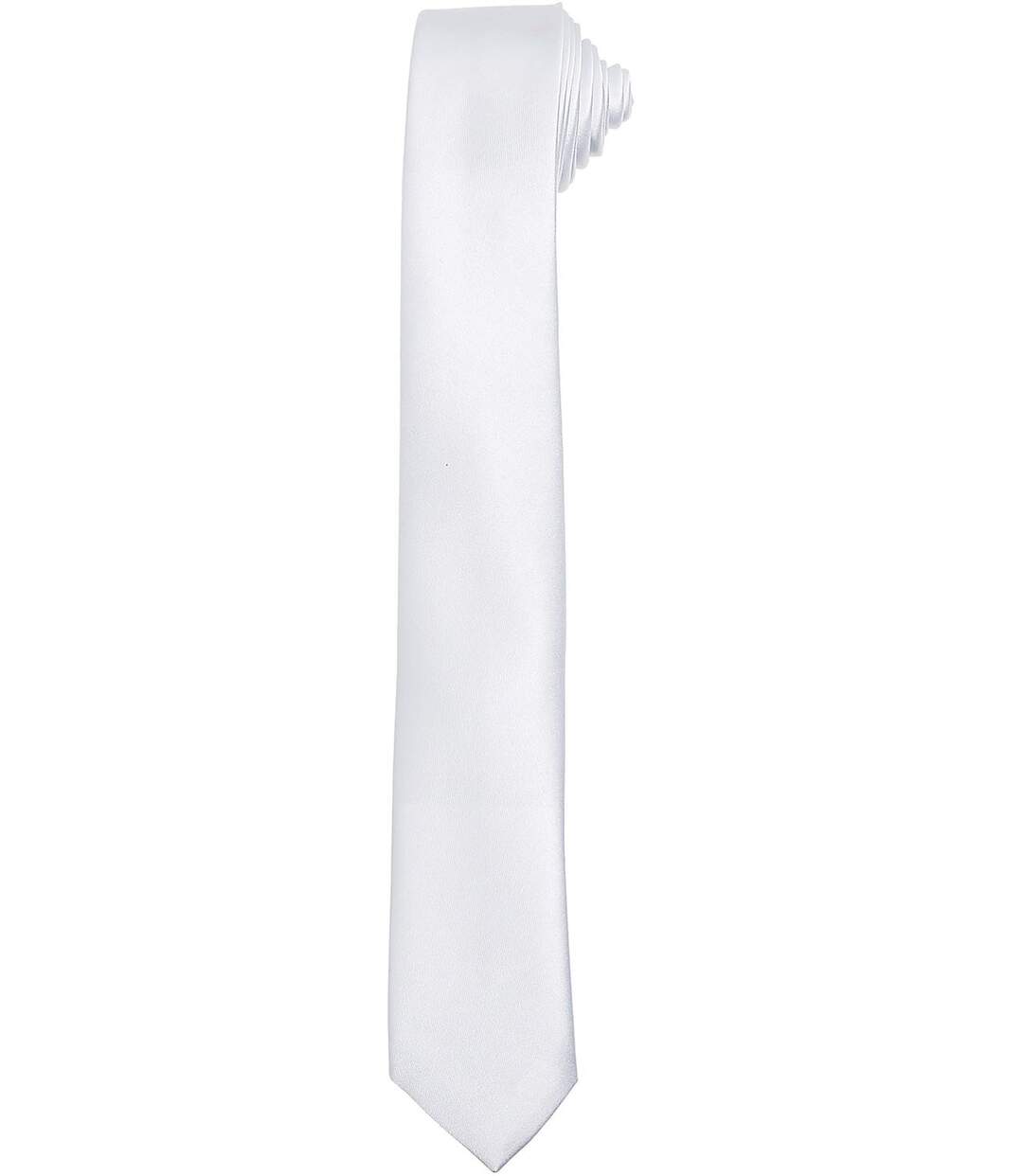 Cravate fine - PR793 - blanc-2