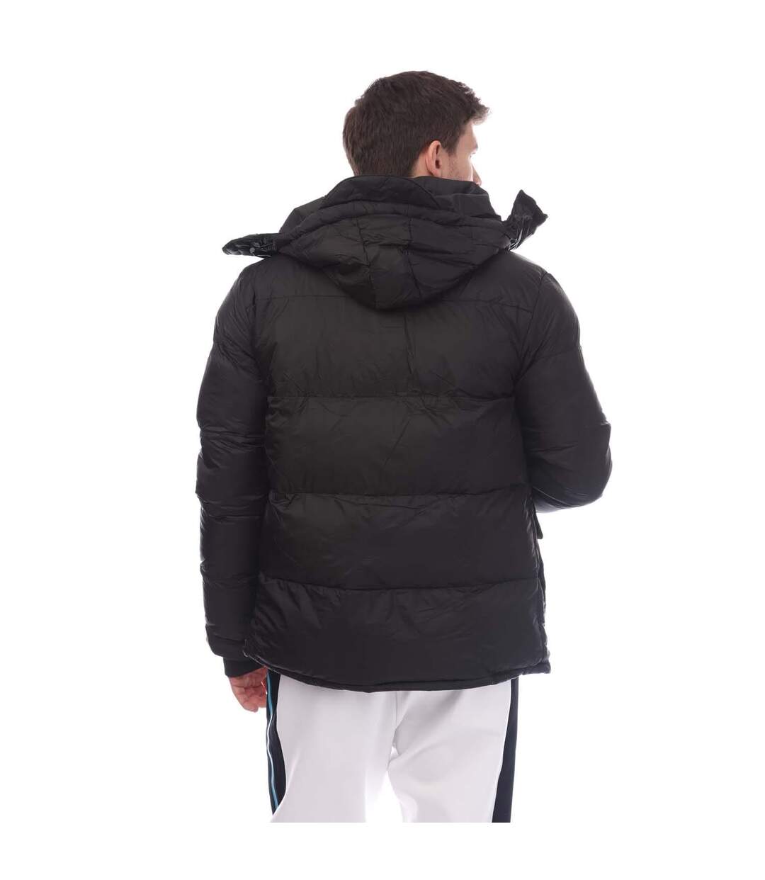 Mens Padded Puffer Jacket Black Loyalty & Faith-3