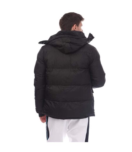 Mens Padded Puffer Jacket Black Loyalty & Faith