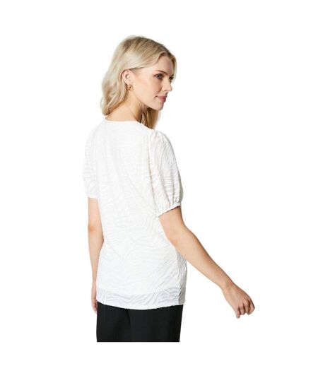 T-shirt femme blanc cassé Principles