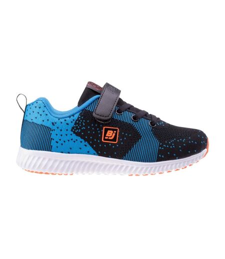 Baskets vetas enfant noir / bleu marine / orange Bejo