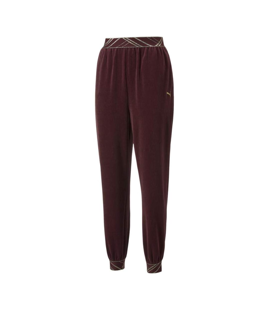 Jogging Bordeaux Femme Puma Glam - L