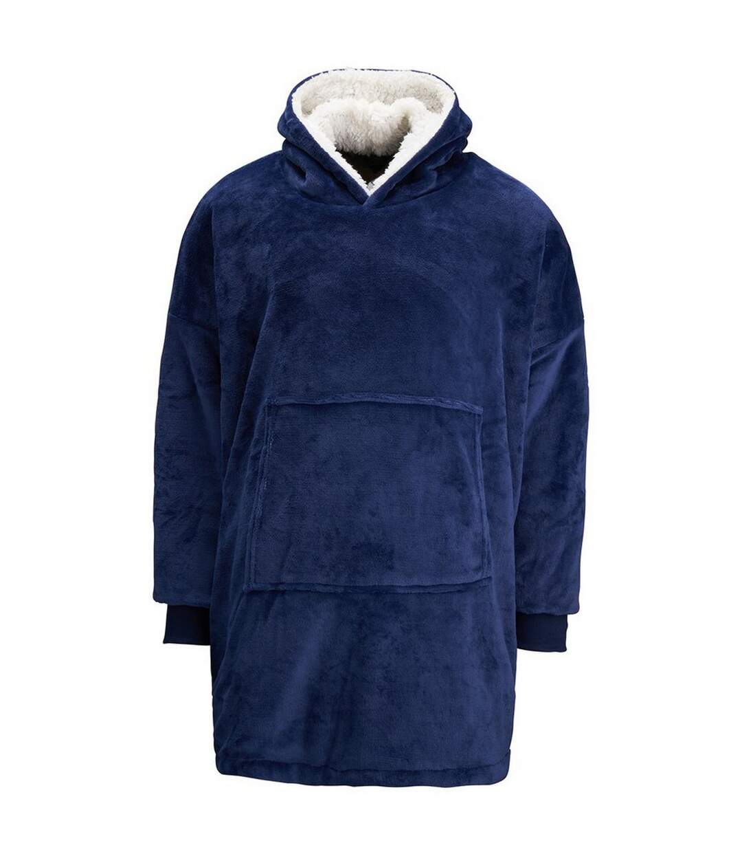 Unisex Adult Reversible Oversized Hoodie Blue Ribbon-1