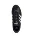 Womens/ladies 3 Stripes Synthetic Trainers Black White Gum Adidas-4