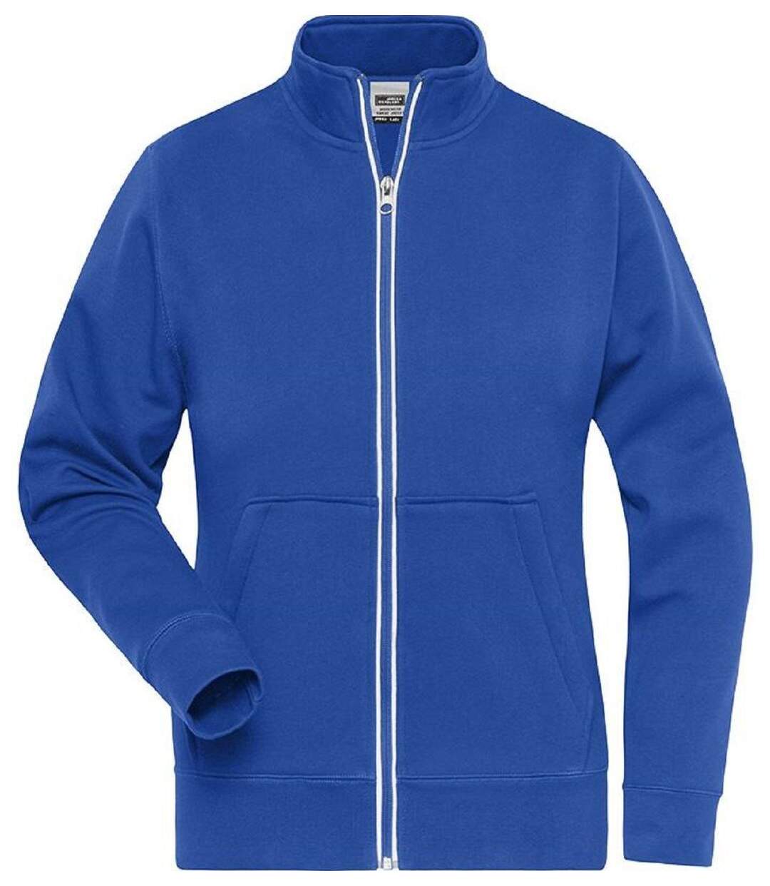 Veste sweat zippée workwear - Femme - JN1809 - bleu roi