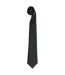 Premier Tie - Men Plain Work Tie (Pack of 2) (Black) (One Size)