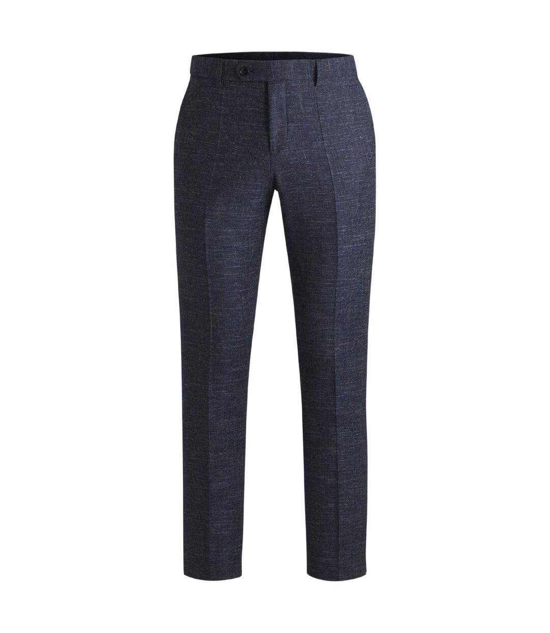 Mens H-genius Cotton Blend Tapered Chinos Dark Blue Boss-1