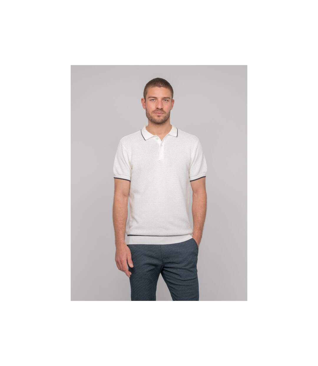 Polo manches courtes pur coton ALFA-1