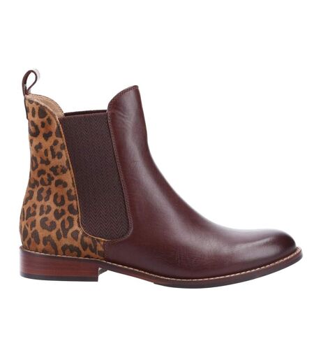 Bottines chloe femme marron/marron clair Hush Puppies