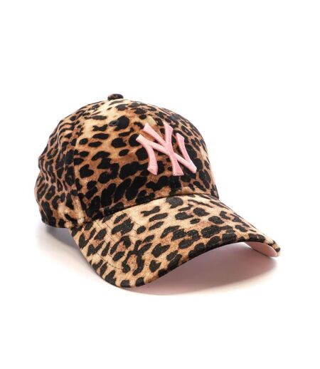 Casquette Léopard Beige/Noir Femme New Era Leo Velour 9forty Neyyan - OSFM