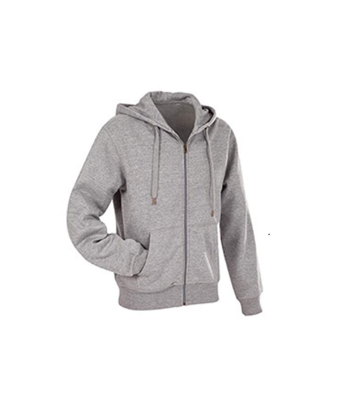 Stedman Mens Active Zip Hood (Heather Grey)