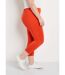 Legging court coton taille élastiquée-3